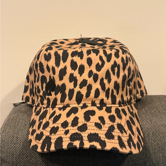 kate spade Accessories - Kate Spade Leopard Print Baseball Hat NWT